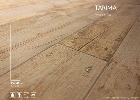 BESTILE • TARIMA Effet bois brut 15x90 /Greyed (grisé)